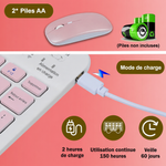 Charger l'image dans la galerie, Kit Clavier &amp; Souris Bluetooth Rechargeable™ – Ultra Slim &amp; Silencieux
